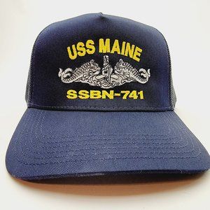 USS MAINE SSBN-741 Direct Embroidered Baseball Hat